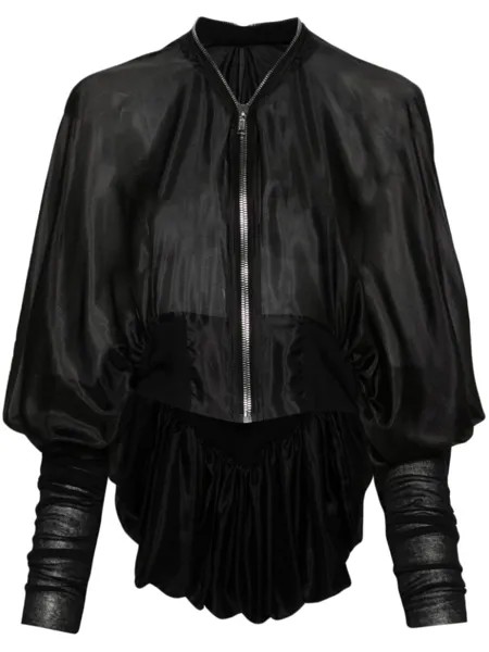 Rick Owens пуховик Bubble Batwing Flight, черный
