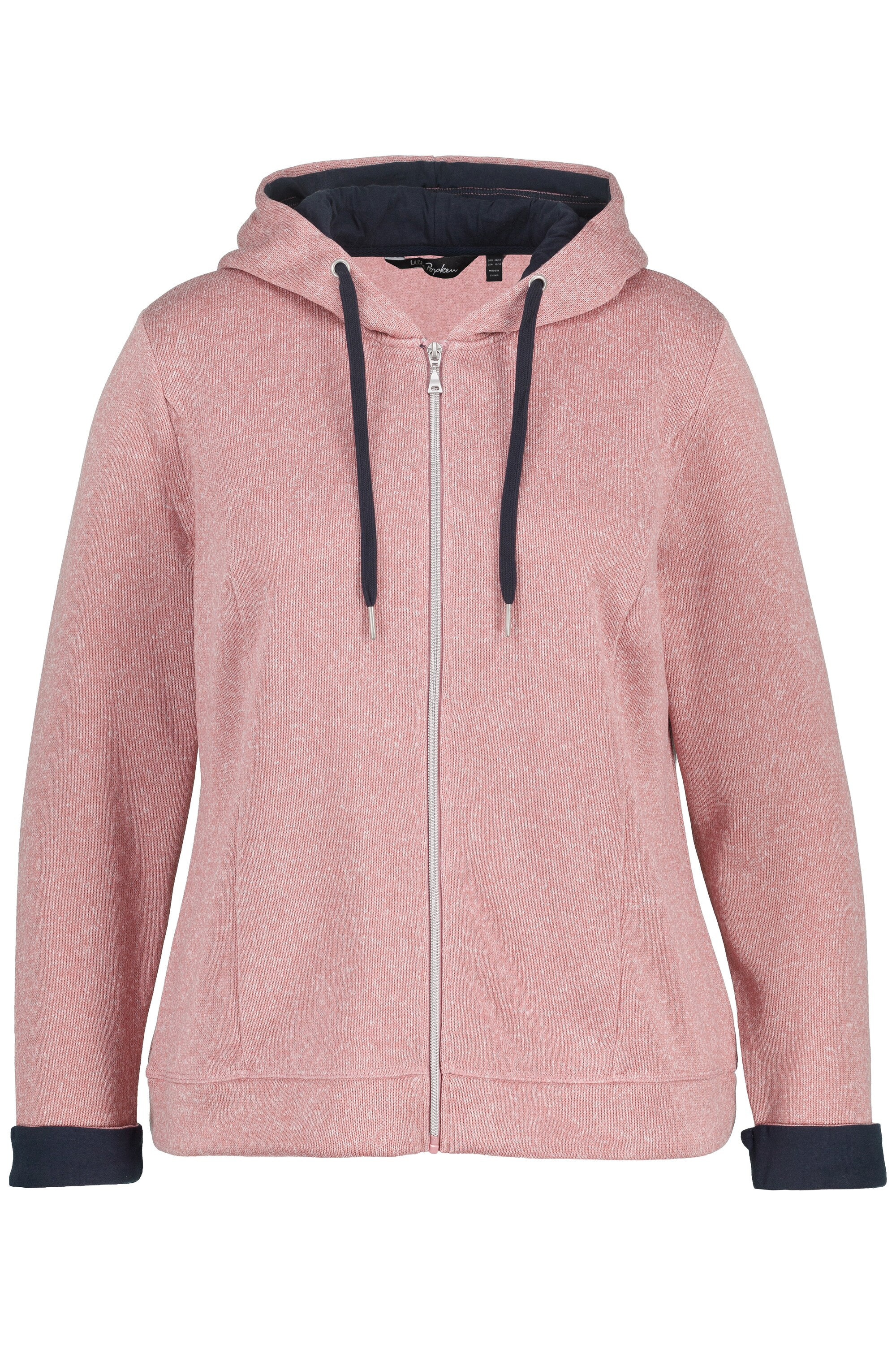 Толстовка Ulla Popken Kurzjacke, цвет rosequartz