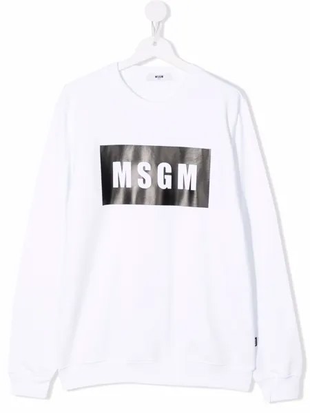 MSGM Kids толстовка с логотипом