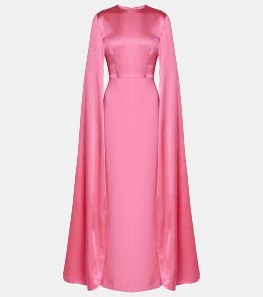 Платье Adley из крепа с накидкой Solace London, цвет light pink
