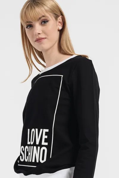 Толстовка с логотипом Love Moschino, черный