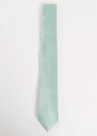 Однотонный атласный галстук Gianni Feraud-Зеленый цвет