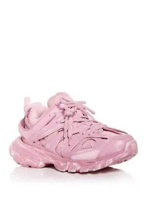 BALENCIAGA Женские розовые рваные спортивные кроссовки с круглым носком и шнуровкой 7