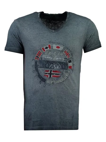 Футболка Geographical Norway, темно-синий