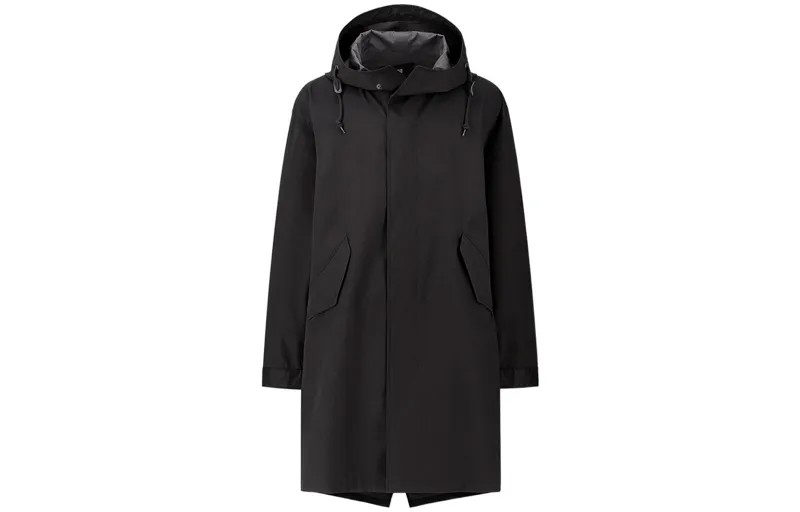 Мужской тренч UNIQLO, цвет Black