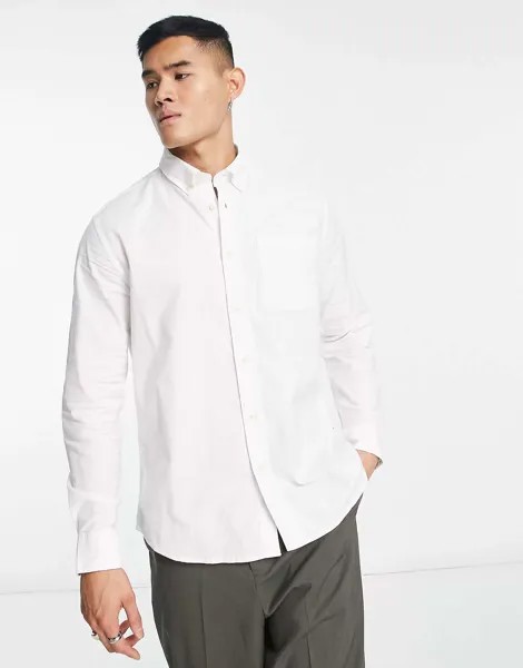 Белая оксфордская рубашка Selected Homme