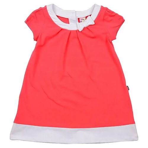 Платье Mini Maxi, хлопок, трикотаж, размер 98, красный, коралловый