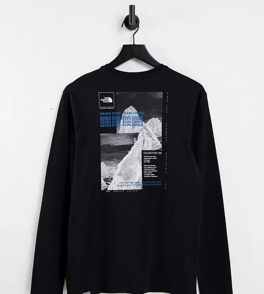Лонгслив черного цвета с коллажем The North Face Collage – эксклюзивно для ASOS-Черный