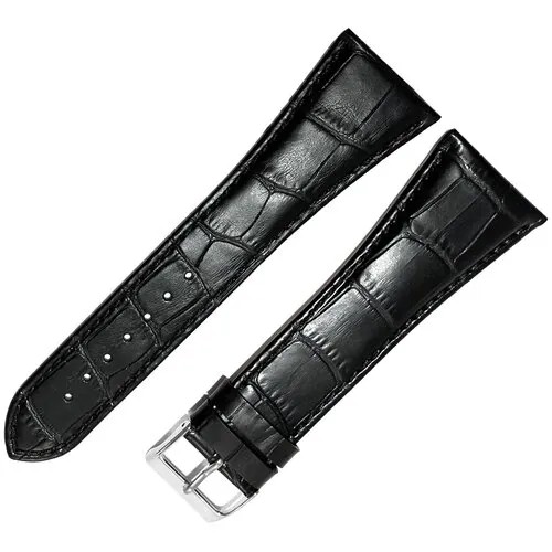 Ремешок 10201-293-202 Черный кожаный ремень для наручных часов из натуральной кожи 29 х20 мм XL длинный идеально для НИКА