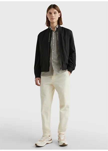 Черное мужское пальто Tommy Hilfiger