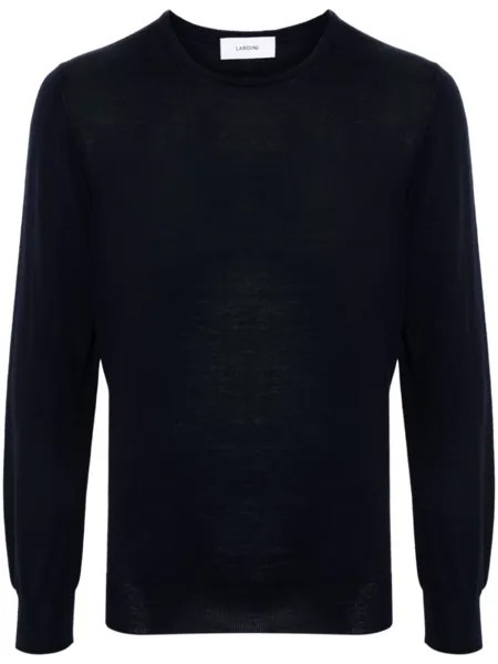 Lardini свитер тонкой вязки, синий