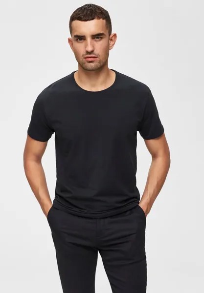 Базовая футболка Selected Homme, черный