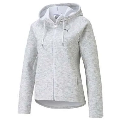 Puma Evostripe FullZip Hoodie Womens Size XS Повседневная верхняя одежда 585945-02