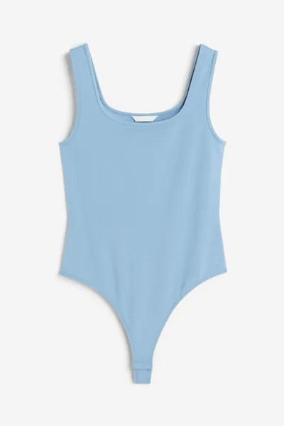 Боди H&M Square-neck Thong, голубой