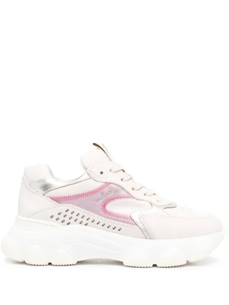 Кроссовки Hogan Hyperactive, бежевый/светло-розовый