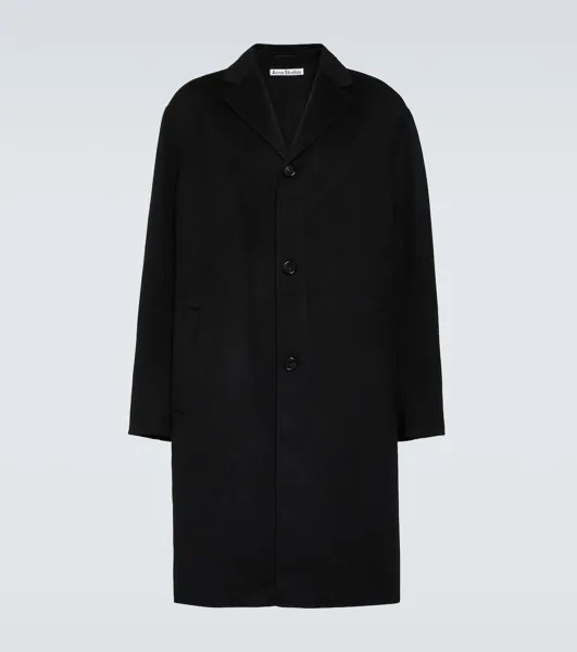 Пальто из натуральной шерсти Acne Studios, черный