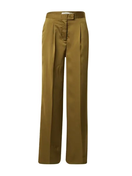 Свободные брюки со складками спереди B.Young DENANA, оливковый