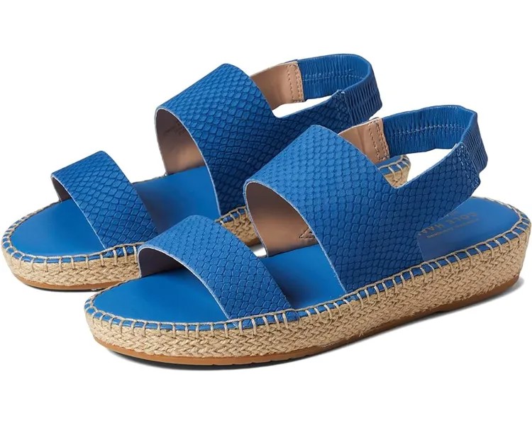 Сандалии Cole Haan Cloudfeel Espadrille Sandal, цвет Bright Cobalt Snake Print