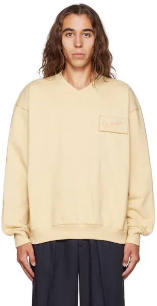 Желтый Le Papier 'Le Sweatshirt Santon' Толстовка Jacquemus