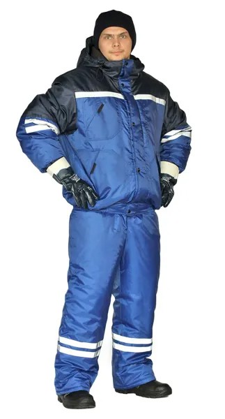 Костюм рабочий мужской Ursus СТИМ василек/темно-синий 48-50 RU, 182-188 см