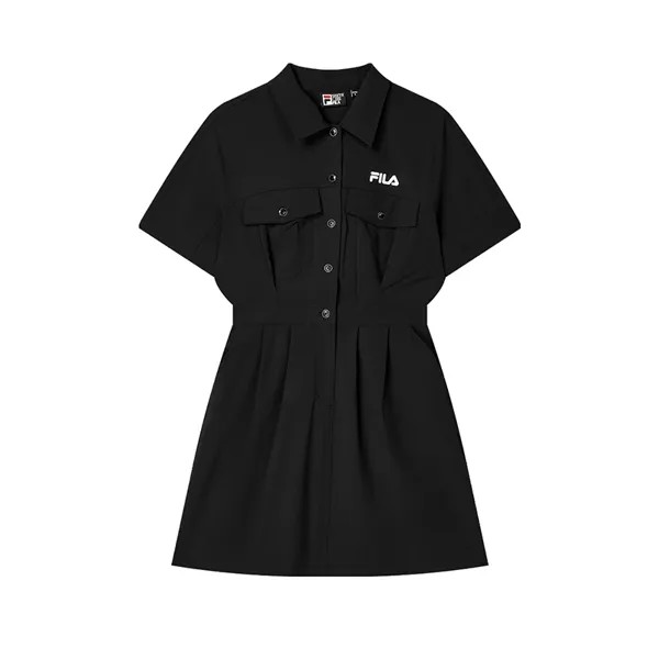 FILA Женские шорты-платье с рукавами, цвет Black