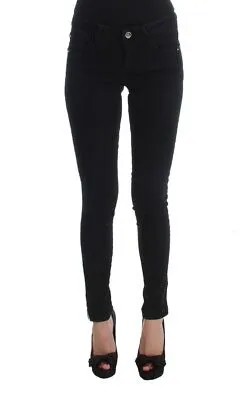 CoSTUME NATIONAL Джинсовые брюки CNC Черные хлопковые джинсовые брюки узкого кроя s. W26 Рекомендуемая розничная цена 280 долларов США.