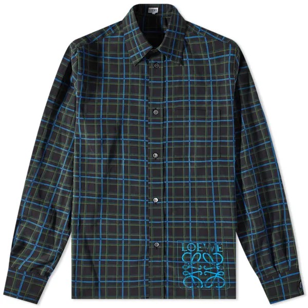 Рубашка Loewe Anagram Stamp Check Shirt