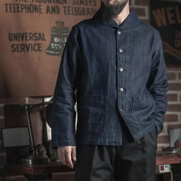 Джинсовый комбинезон Bronson US Navy 1920S, универсальная куртка в стиле ретро, Мужская Рабочая одежда