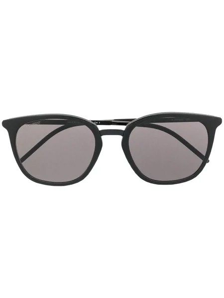 Saint Laurent Eyewear солнцезащитные очки Slim в круглой оправе