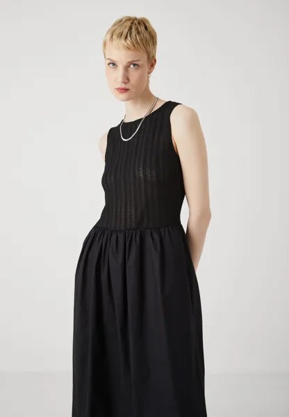 Летнее платье Vmnaja Calf Dress Vero Moda, черное