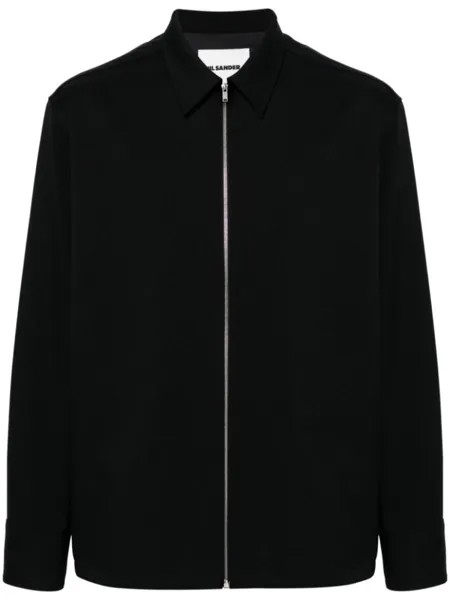 Jil Sander рубашка на молнии, синий