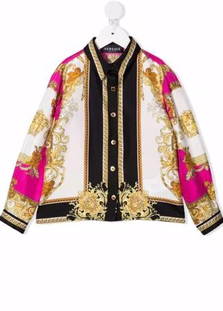 Versace Kids рубашка с принтом Medusa Renaissance