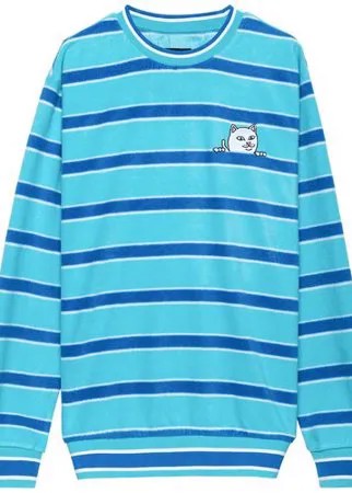 Лонгслив Ripndip Peeking Nermal Polar Fleece Long Sleeve 2021 BLUE