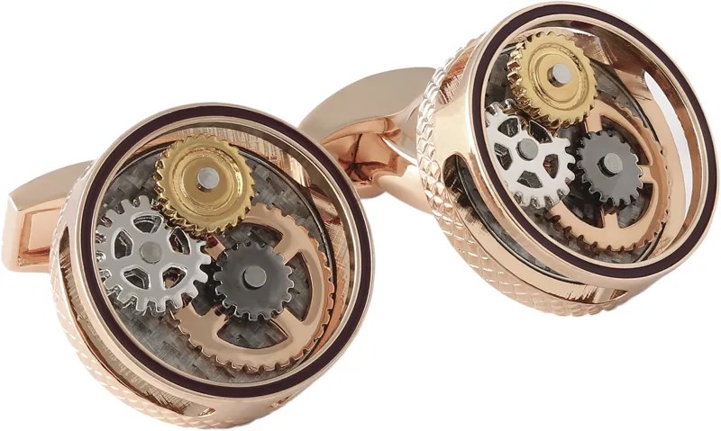Запонки мужские Tateossian CL7919 золотистые