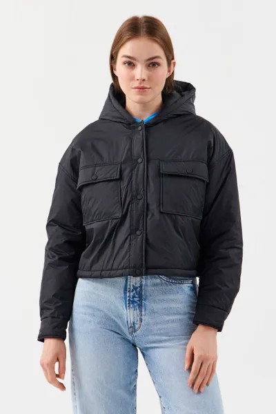 Куртка-ветровка утепленная с капюшоном
