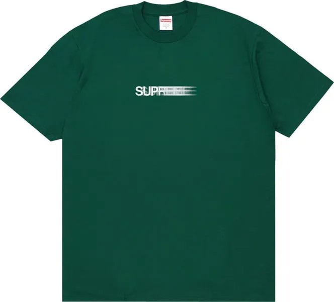 Футболка Supreme Motion Logo Tee 'Dark Green', зеленый