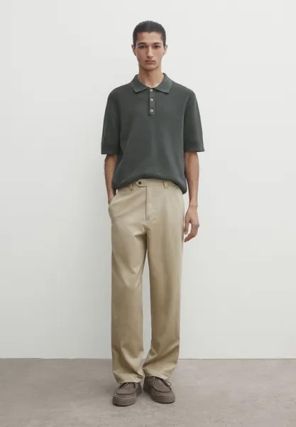 Рубашка-поло TEXTURED SHORT SLEEVE Massimo Dutti, цвет dark grey