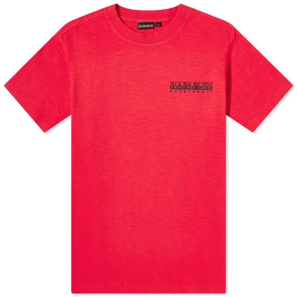 Футболка Napapijri Martre Graphic T-Shirt, цвет Red Barberry