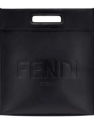 Fendi сумка-тоут N-S с тисненым логотипом