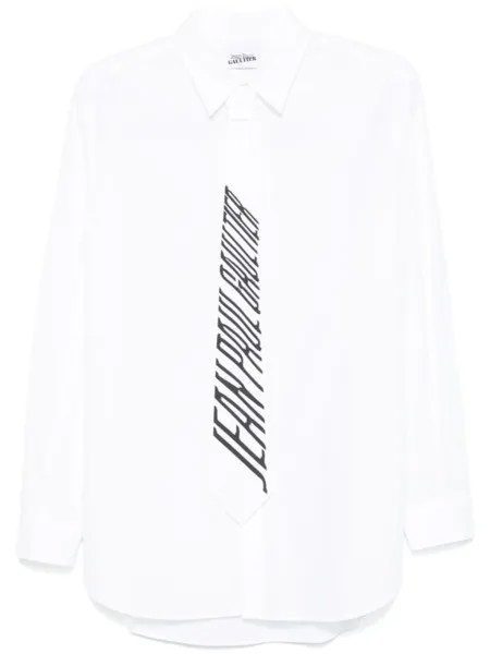 Jean Paul Gaultier рубашка с завязками, белый