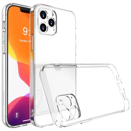 Защитный чехол для Apple iPhone 14 Pro Max с защитой камеры силиконовый прозрачный