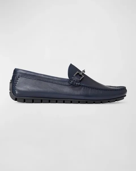 Мужские кожаные лоферы Xander Bit Bruno Magli, цвет Navy Leather