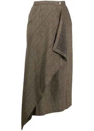 Issey Miyake Pre-Owned юбка-фартук асимметричного кроя 1980-х годов