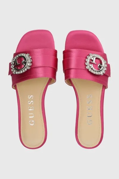 Шлепки Guess, розовый