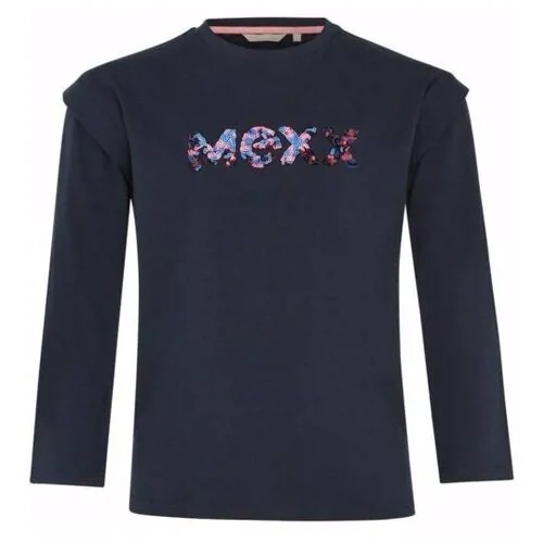 Лонгслив для девочек MEXX; цвет Navy р. 146-152