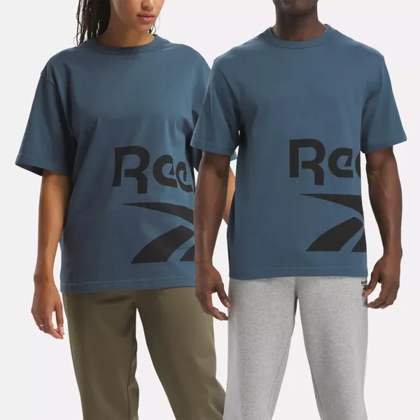 Футболка с вектором графической серии Reebok, цвет Hoops Blue