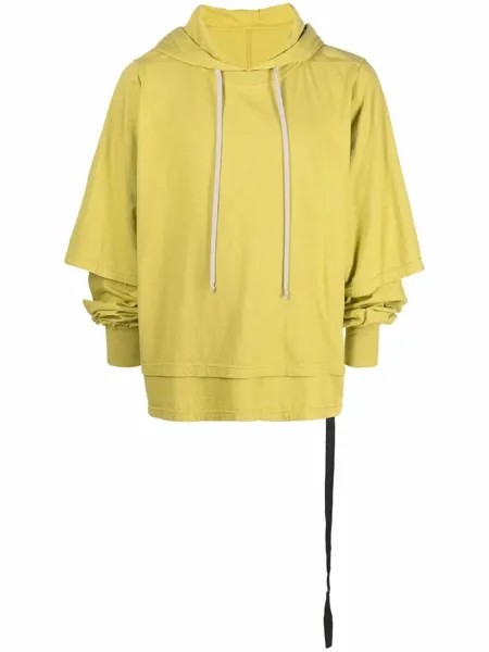 Rick Owens DRKSHDW многослойное худи с кулиской