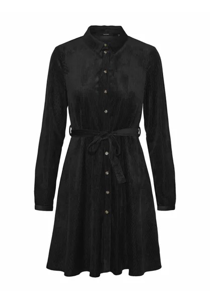 Классическая рубашка Vero Moda Curve NINA L/S, черный