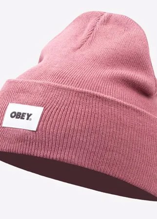 Шапка вязаная OBEY Bold Label Organic Beanie MESA ROSE 2021