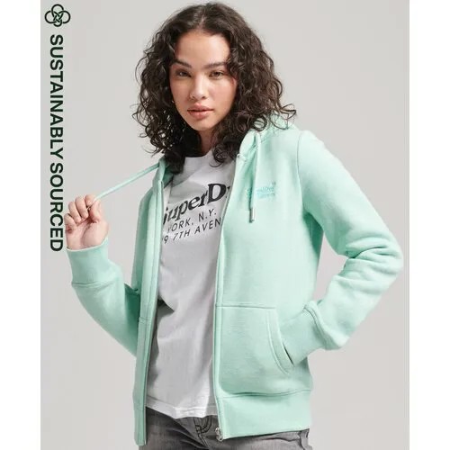 Худи Superdry, размер 14, зеленый